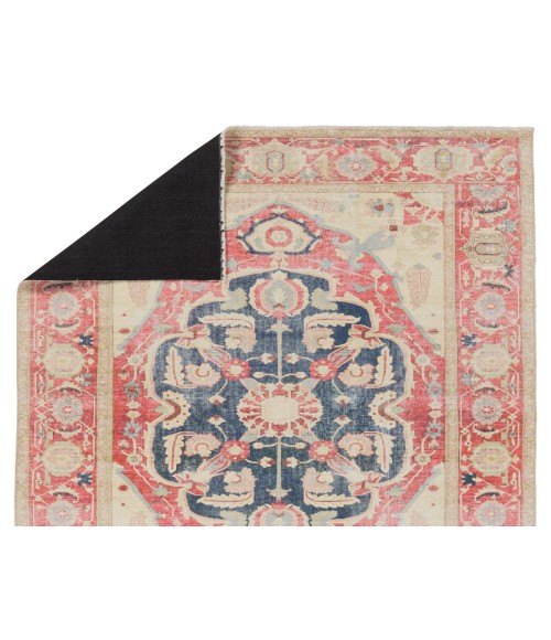 BOH23 Kadi Rug Jaipur Living Kadi Medallion Red/ Blue Area Rug 4'X6'