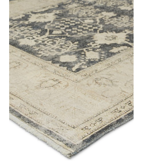 BOH24 Pia Rug Jaipur Living Pia Medallion Navy/ Cream Runner Rug 2'6"X8'