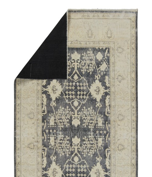 BOH24 Pia Rug Jaipur Living Pia Medallion Navy/ Cream Runner Rug 2'6"X8'