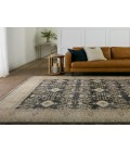 BOH24 Pia Rug Jaipur Living Pia Medallion Navy/ Cream Runner Rug 2'6"X8'