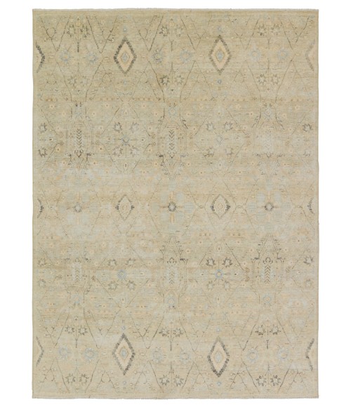 BOH26 Maisie Rug Jaipur Living Maisie Medallion Green/ Blue Area Rug 8'10"X11'9"