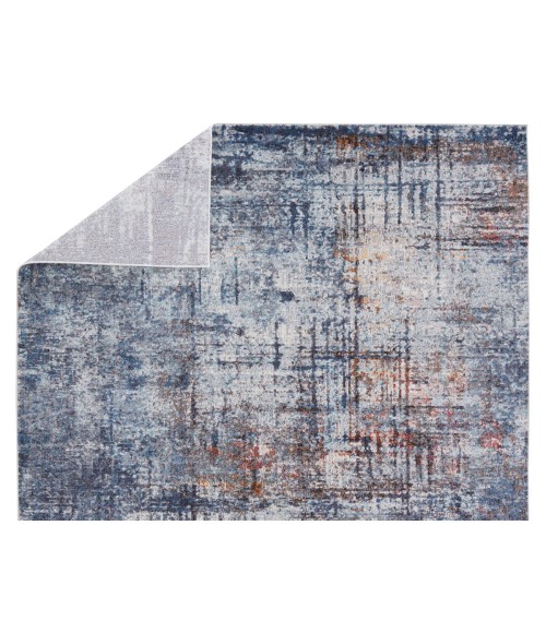 Borealis Area Rug Vibe by Jaipur Living Donati Abstract Blue/ Orange Area Rug (9'X12')