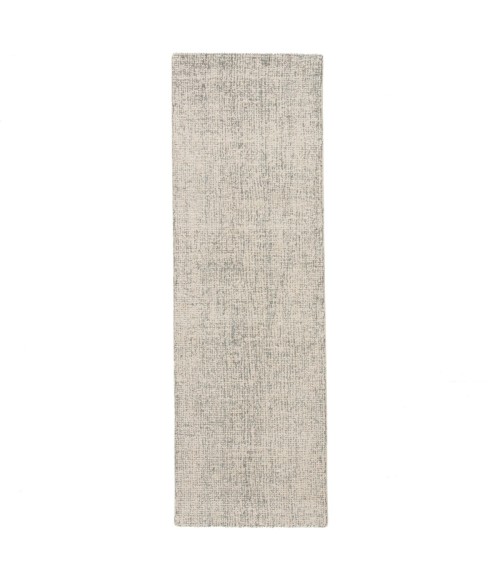 Jaipur Living Oland Handmade Solid White/ Light Blue Runner Rug (2'6"X8')