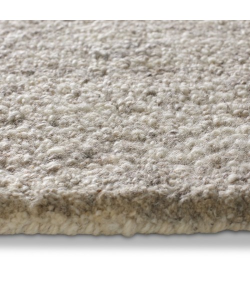 Jaipur Living Oland Handmade Solid Ivory/ Gray Area Rug 6'X9'
