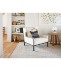 BRT09 Oland Rug Jaipur Living Oland Handmade Solid Ivory/ Gray Area Rug 6'X9'