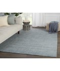 Jaipur Living Danan Handmade Solid Blue/ Gray Area Rug (5'X8')
