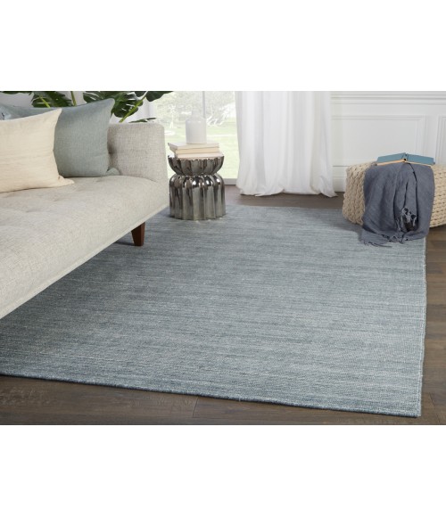 Jaipur Living Danan Handmade Solid Blue/ Gray Area Rug (5'X8')