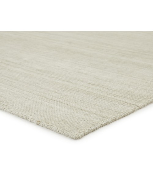 Jaipur Living Danan Handmade Indoor/ Outdoor Solid Ivory/ Light Gray Area Rug 4'X6'