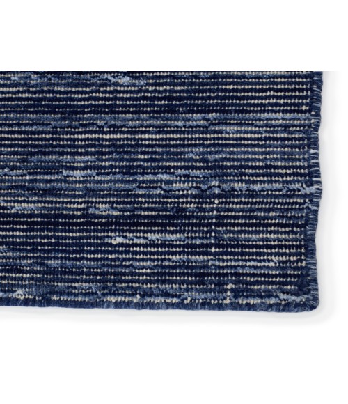 Jaipur Living Danan Indoor/ Outdoor Solid Navy/ Cream Area Rug 5'X8'