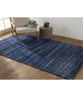 Jaipur Living Danan Indoor/ Outdoor Solid Navy/ Cream Area Rug 5'X8'