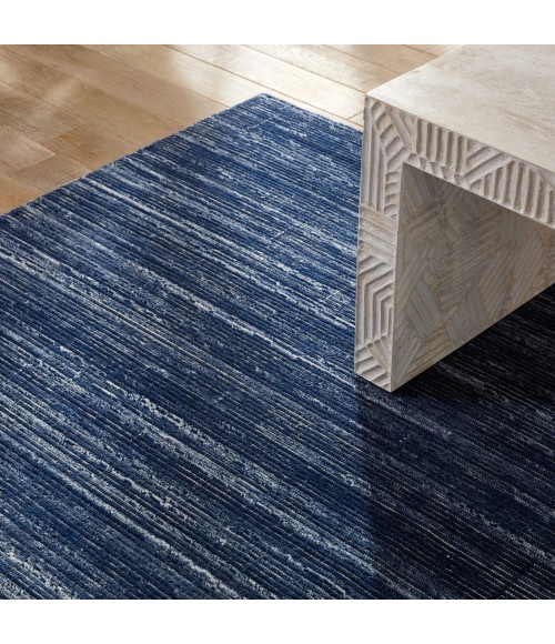 Jaipur Living Danan Indoor/ Outdoor Solid Navy/ Cream Area Rug 5'X8'