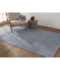 Jaipur Living Danan Indoor/ Outdoor Solid Light Blue/ Cream Area Rug 4'X6'