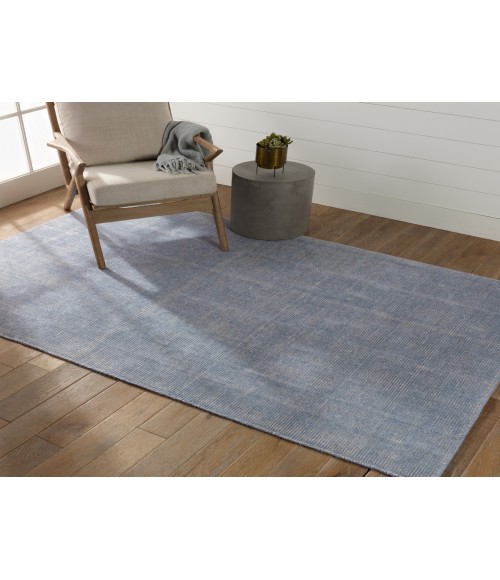 Jaipur Living Danan Indoor/ Outdoor Solid Light Blue/ Cream Area Rug 4'X6'