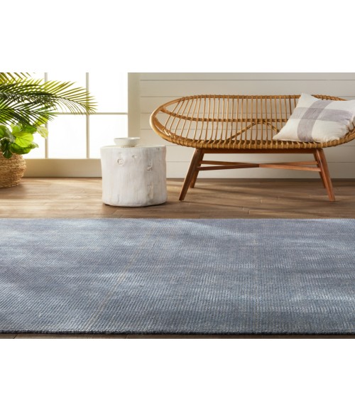 Jaipur Living Danan Indoor/ Outdoor Solid Light Blue/ Cream Area Rug 4'X6'