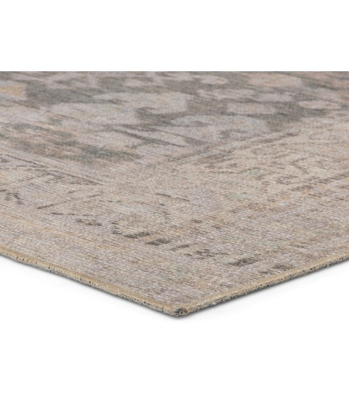 CAN01 Oakley Rug Jaipur Living Oakley Medallion Gray/ Tan Area Rug 2'X3'