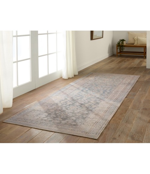 CAN01 Oakley Rug Jaipur Living Oakley Medallion Gray/ Tan Area Rug 2'X3'