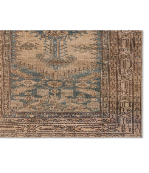 CAN03 Reeves Rug Jaipur Living Reeves Medallion Brown/ Blue Area Rug 3'X5'