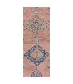 Jaipur Living Clanton Medallion Pink/ Blue Runner Can04 Area Rug 3 ft. X 10 ft. Runner