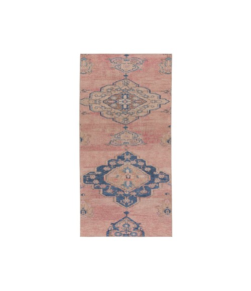 Jaipur Living Clanton Medallion Pink/ Blue Runner Rug 3'X10'
