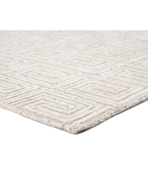 Capital Area Rug Jaipur Living Harkness Handmade Geometric White/ Gray Area Rug (9'X13')