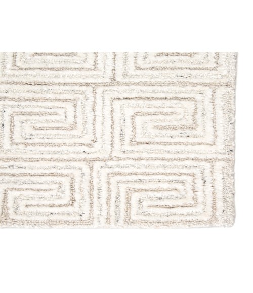 Capital Area Rug Jaipur Living Harkness Handmade Geometric White/ Gray Area Rug (9'X13')