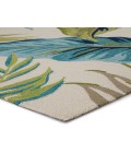 Catalina Area Rug Jaipur Living Fraise Indoor/ Outdoor Floral Blue/ Green Area Rug (5'X7'6")