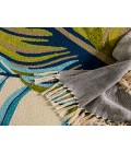 Catalina Area Rug Jaipur Living Fraise Indoor/ Outdoor Floral Blue/ Green Area Rug (5'X7'6")