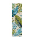 CAT52 Fraise Rug Jaipur Living Fraise Indoor/ Outdoor Floral Blue/ Green Runner Rug 2'6"X8'
