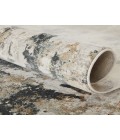 Cirque Area Rug Jaipur Living Lynne Abstract White/ Gray Round Area Rug (6'X6')
