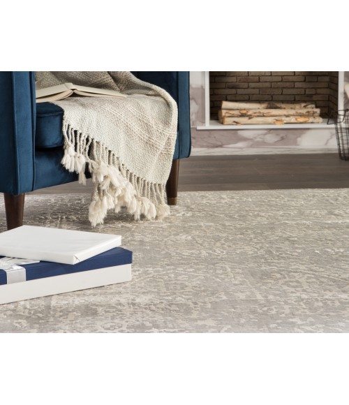 Jaipur Living Lianna Abstract Gray/ White Area Rug 8'X10'