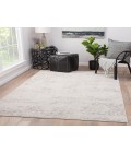 Cirque Area Rug Jaipur Living Alonsa Abstract Gray/ White Round Area Rug (6'X6')