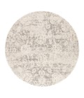 Cirque Area Rug Jaipur Living Alonsa Abstract Gray/ White Round Area Rug (6'X6')