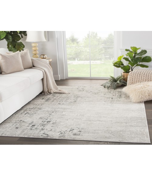 Jaipur Living Cian Abstract Gray/ Ivory Area Rug (8'10"X11'9")