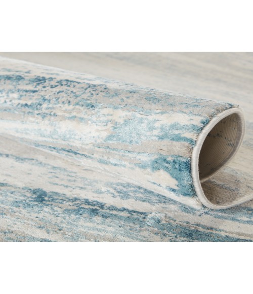 CIQ33 Heaston Rug Jaipur Living Heaston Abstract Blue/ Ivory Area Rug 11'10"X14'