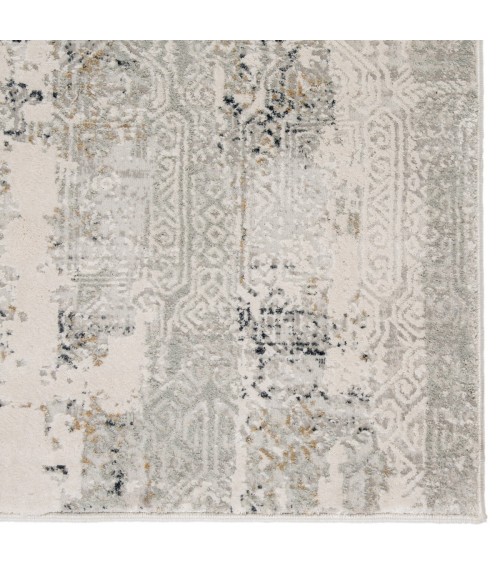 Cirque Area Rug Jaipur Living Jaspal Tribal Gray/ White Area Rug (5'X7'6")