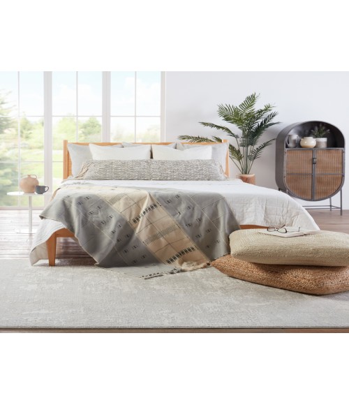 Jaipur Living Alcina Abstract Light Gray/ Cream Area Rug (8'X10')