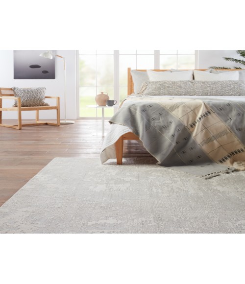 Jaipur Living Alcina Abstract Light Gray/ Cream Area Rug (8'X10')
