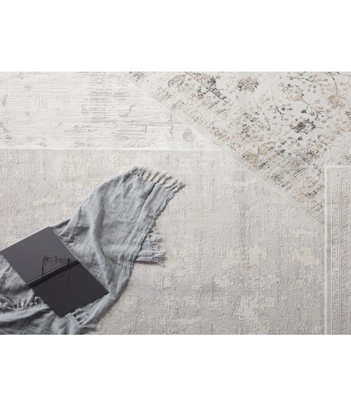 Jaipur Living Alcina Abstract Light Gray/ Cream Area Rug (8'X10')