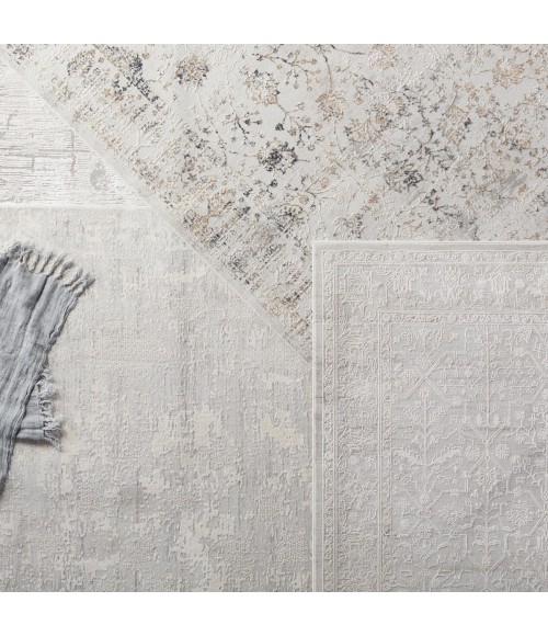 Jaipur Living Vida Abstract Light Gray/ Gold Area Rug (10'2"X14')