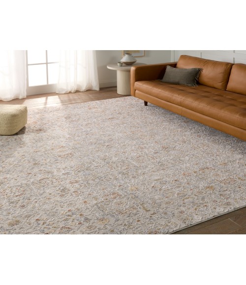 Jaipur Living Waverly Floral White/ Light Gray Area Rug 3'11"X5'11"
