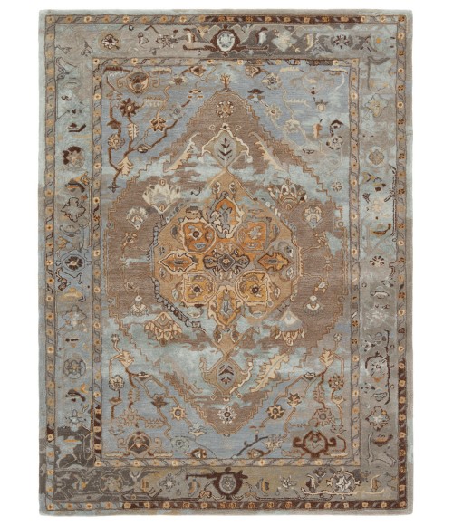 Jaipur Living Raisa Handmade Medallion Gray/ Gold Area Rug (9'X12')