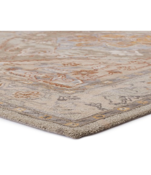 Jaipur Living Raisa Handmade Medallion Taupe/ Gold Area Rug (10'X14')
