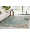 Jaipur Living Cristobol Handmade Medallion Turquoise/ Pink Area Rug (9'X12')
