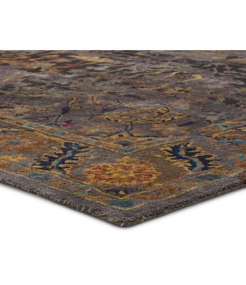 Jaipur Living Cristobol Handmade Medallion Dark Green/ Gray Area Rug (9'X12')