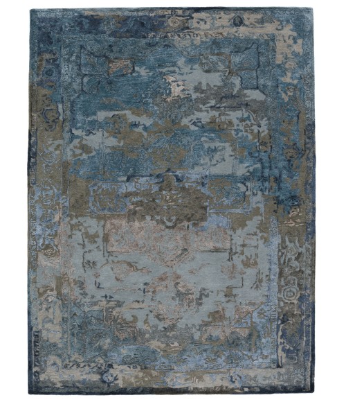 Jaipur Living Margot Handmade Medallion Blue/ Gray Area Rug (10'X14')