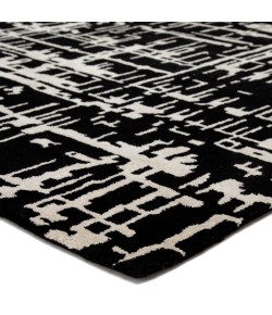 Jaipur Living Pals Handmade Trellis Black/ Cream Cln16 Area Rug 9 ft. X 12 ft. Rectangle