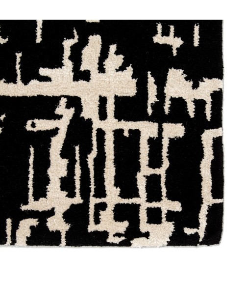 Jaipur Living Pals Handmade Trellis Black/ Cream Area Rug (8'X10')