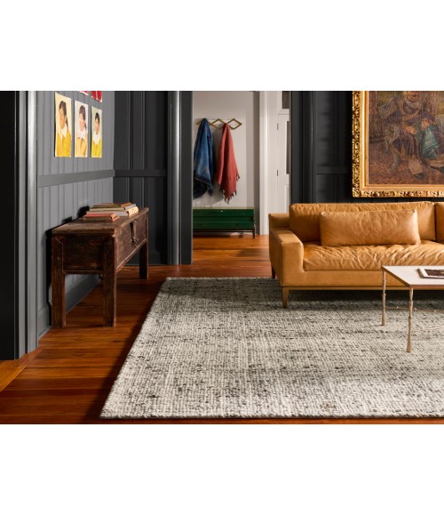 CMB02 Season Rug Jaipur Living Season Handmade Solid Gray/ Ivory Area Rug 12'X18'