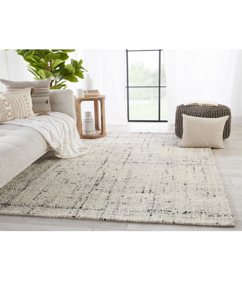 Jaipur Living Season Handmade Solid Gray/ Ivory Area Rug (9'X12')