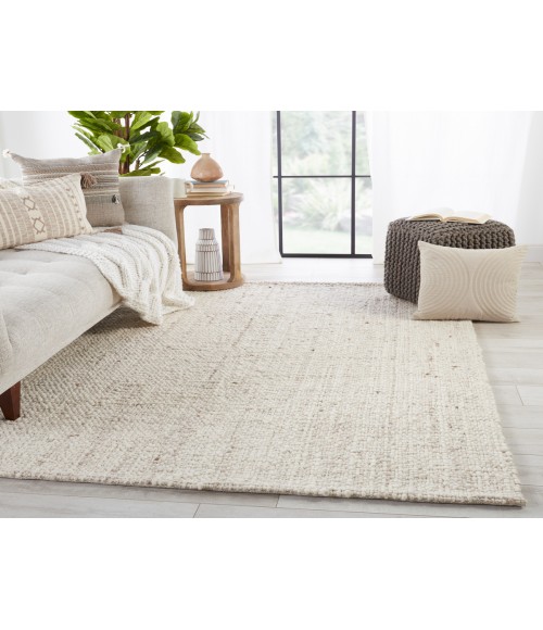 Jaipur Living Season Handmade Solid Cream/ Tan Area Rug (10'X14')